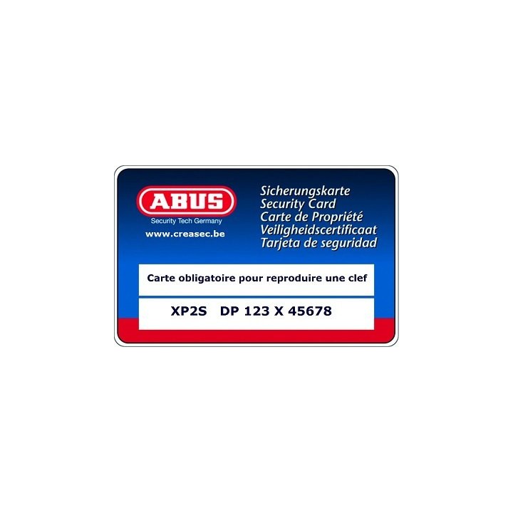 sleutels Abus XP2S