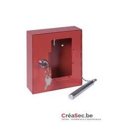 Boîtier de secours avec marteau