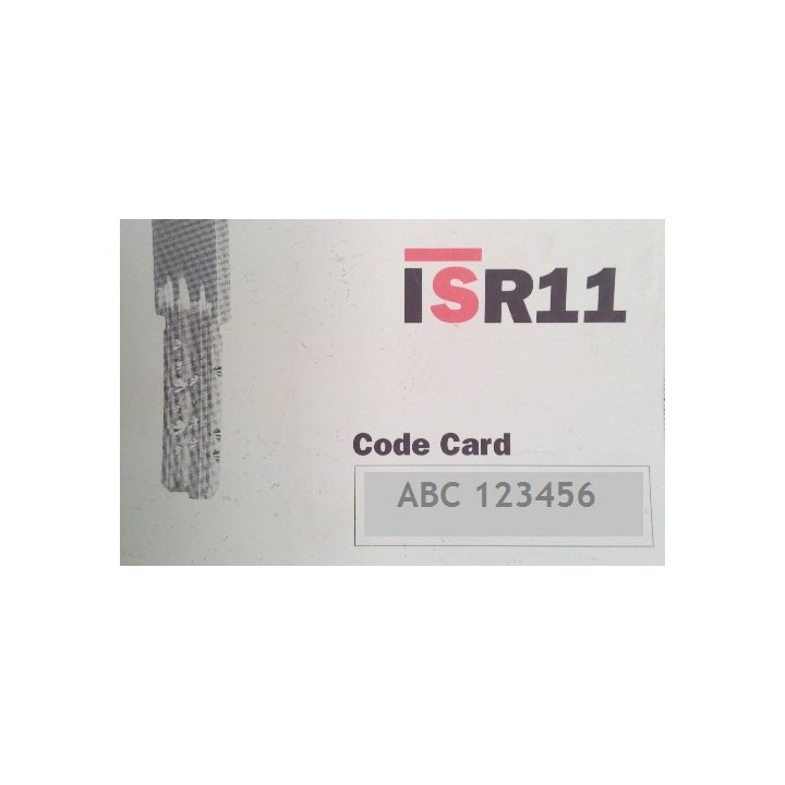 Carte pour refaire clé R11 ISEO