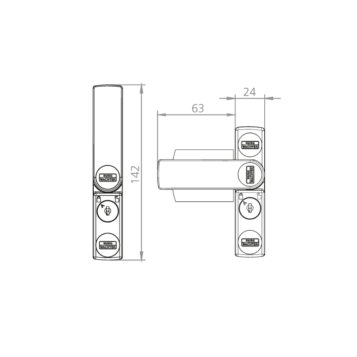 Verrou pour châssis Bug WS11