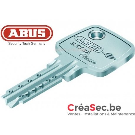 Copie de clé pour cylindre haute sécurité de porte ABUS D6 ou D8