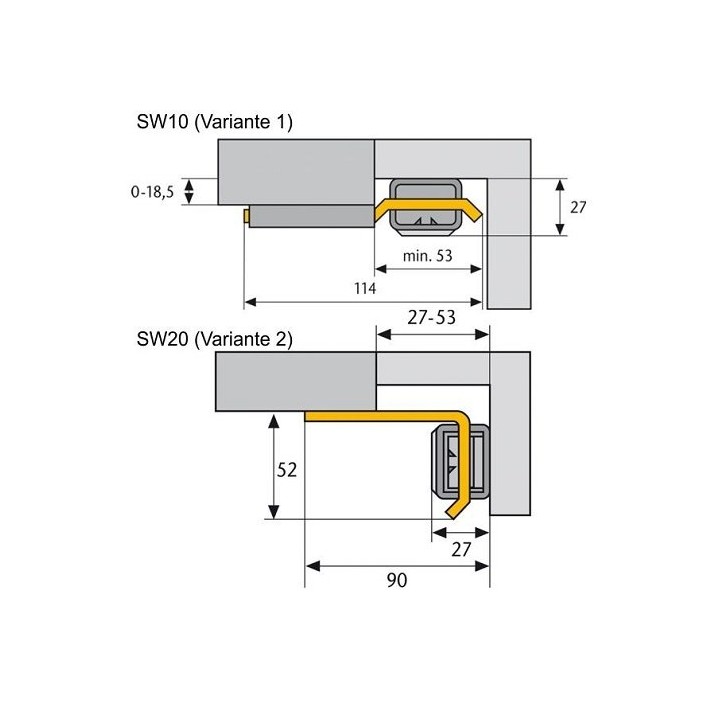 Verrou SW10 sans clé