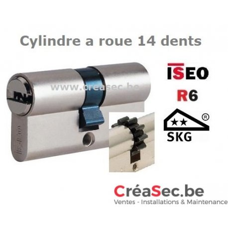 Cylindre de porte avec 14 dents