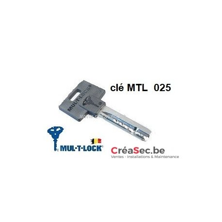 clé Mul-T-Lock 025 à tête noire