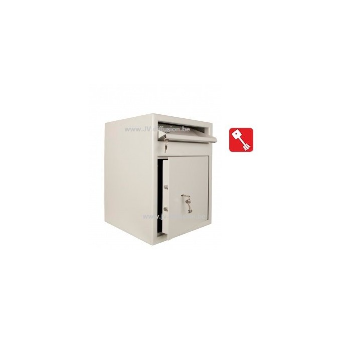 Coffre dépôts a clapet large