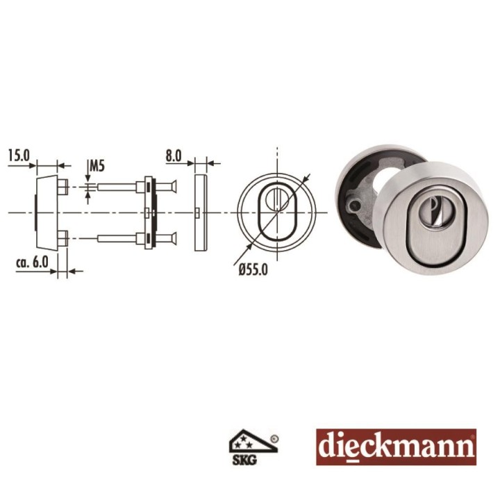 Rosace avec protection cylindre