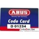 Carte pour clés Abus D6X 