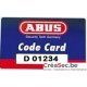 Clé suivant Code card Abus D6 