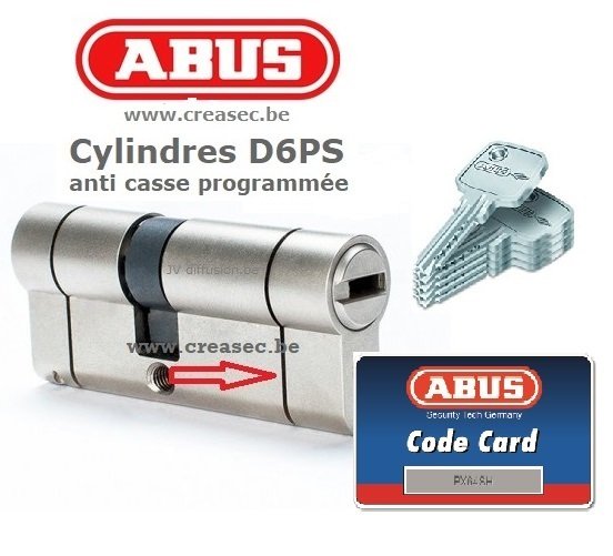 CYLINDRE ISEO DOUBLE PROFIL R6 PLUS AVEC CLE PLATE A 6 PINS 40-40 MM