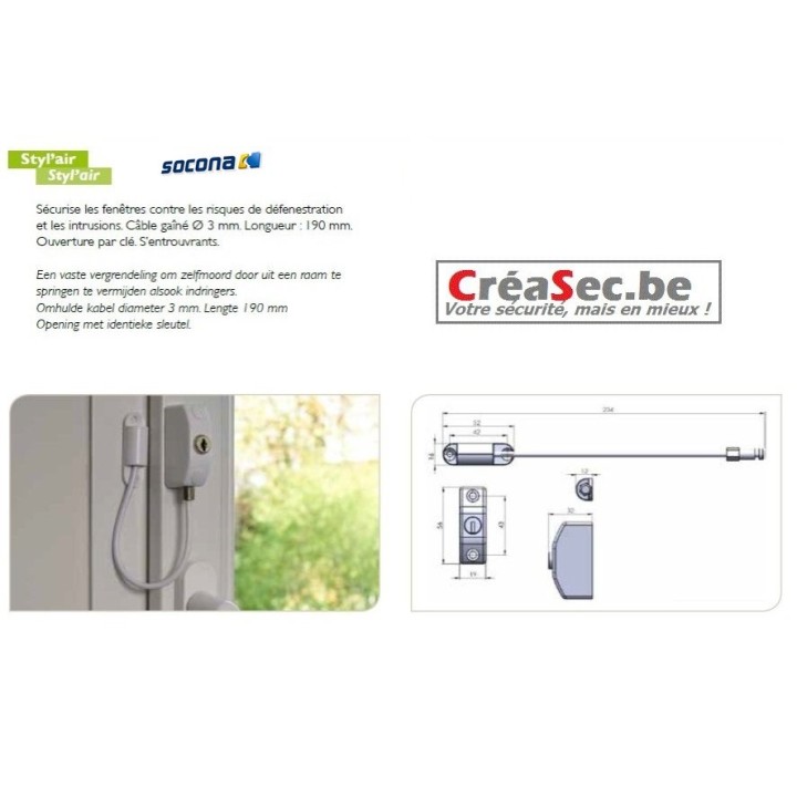 Entrebailleur Styl air Socona