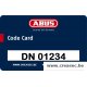 carte pour clé Abus D6 