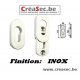 Rosace de securité  look Inox  Creasec.be