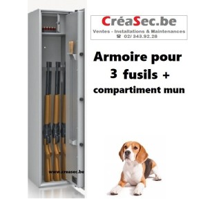 Armoire pour 3 fusils