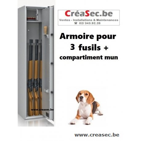 Armoire pour 3 fusils