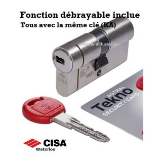 Cylindre Cisa Technopro avec les mêmes clés