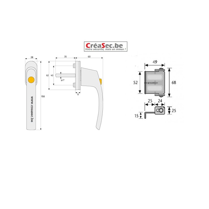 mesures Kit de sécurité ABUS