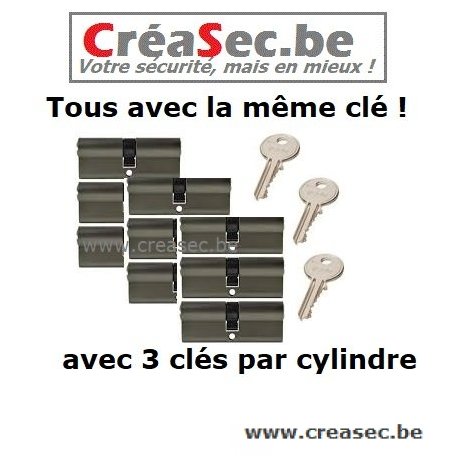 Cylindre ISEO meme clé