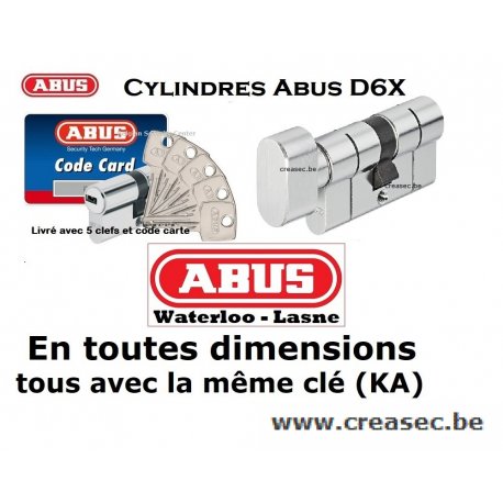 Cylindre ABus D6X à bouton