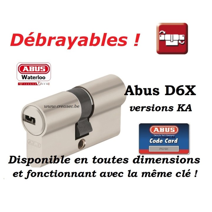 Abus D6x débrayable même combinaison