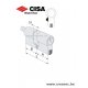 Cylindre Cisa C3000 a bouton