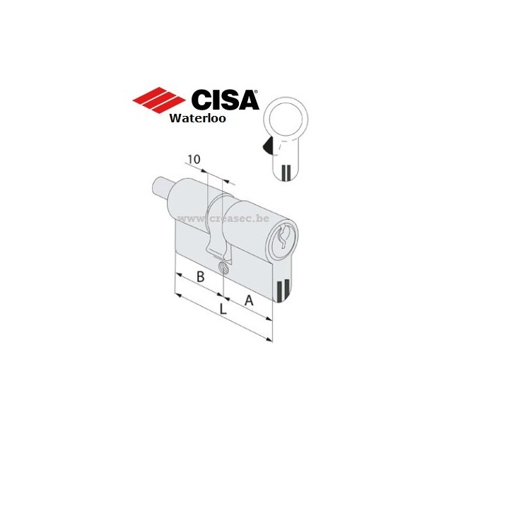 Cylindre Cisa C3000 a bouton