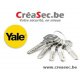 Copie clé Yale avec carte - CREASEC.BE