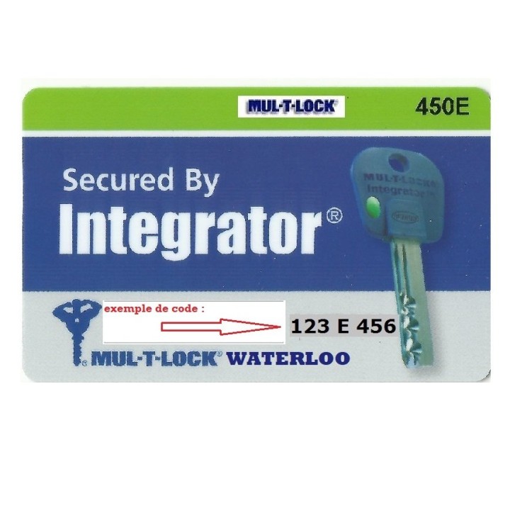 Clé sur carte Mul-T-Lock Intégrator