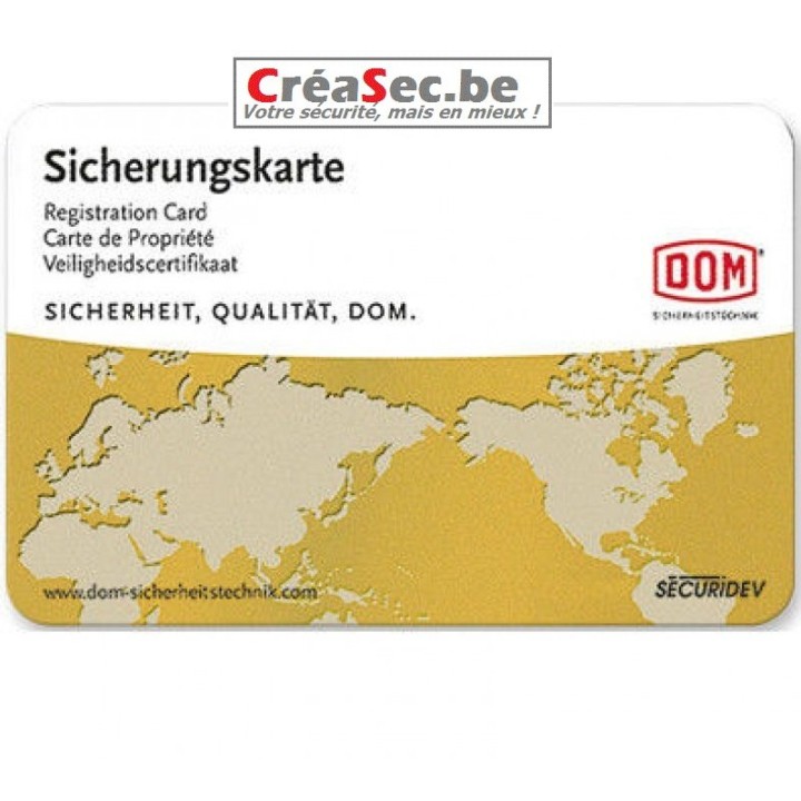 Cylindre DOM Sigma Plus Creasec.be