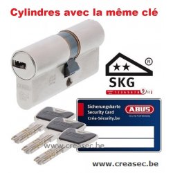 Cylindre Abus XP20 même clé