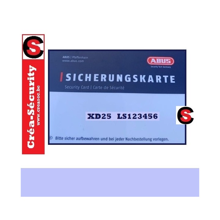 faire clé Abus Xd25 brico