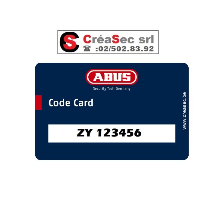 clé Abus D6x suivant carte à Waterloo