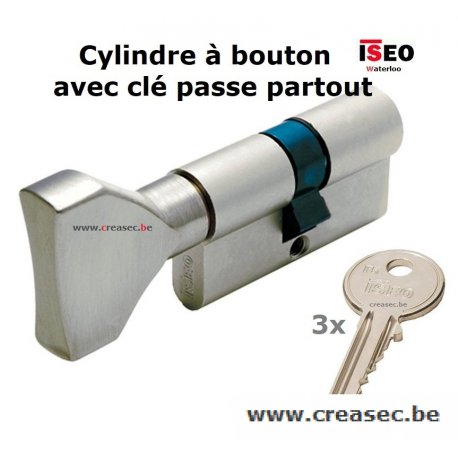 Cylindre à bouton avec passe partout