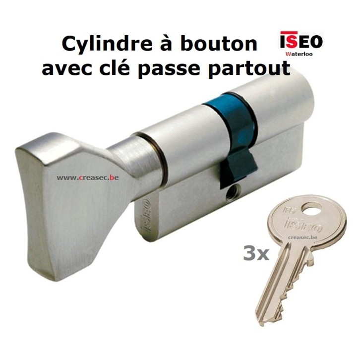 Cylindre à bouton avec passe partout