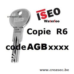 Dubbele sleutels R6 ISEO