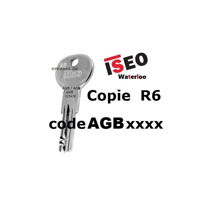 copie clé R6 ISEO