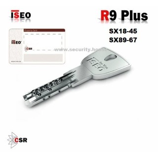  Sleutels Iseo R9 code SX-xx-xx