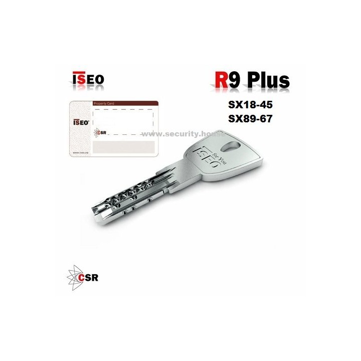 Clé Iseo R9 suivant carte chez Creasec.be 