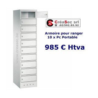 Armoire pour 10pc portable
