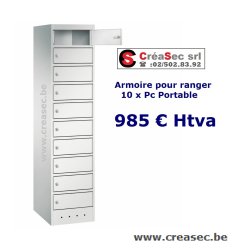 Armoire pour 10pc portable