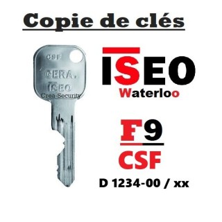 clé ISEO F9 Gerra