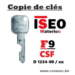 clé ISEO F9 Gerra