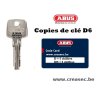 Abus D6 sleutel op code