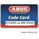 Abus D6 sleutel op code