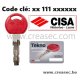 clé Cisa Teknopro code 111