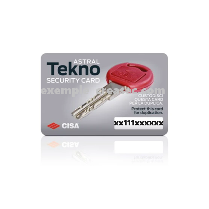 carte Cisa Teknopro code 111