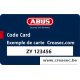 Abus D6x 30-30 même clé  sur creasec.be