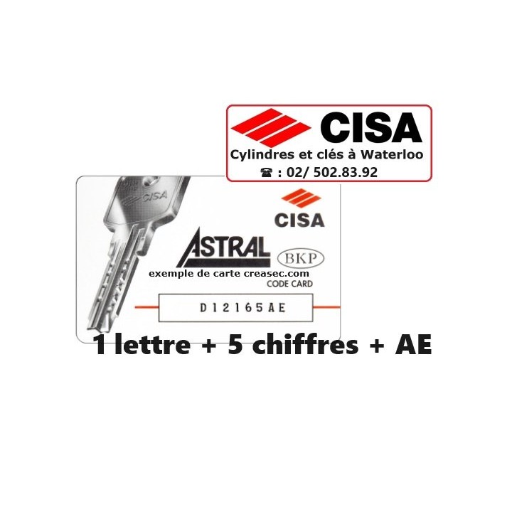 copie de clés Cisa Astral