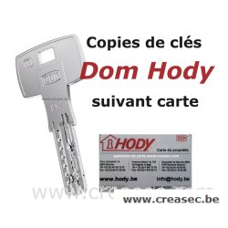 refaire clé Dom de Hody 