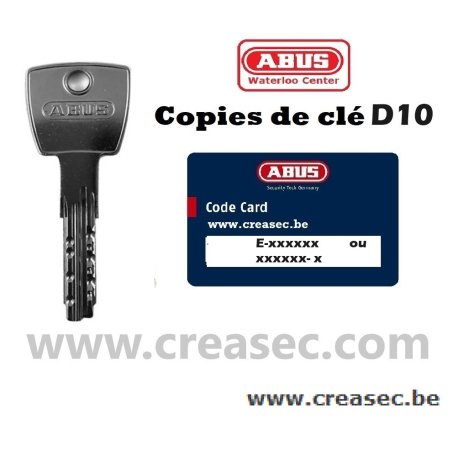 Abus D10 sleutel op code