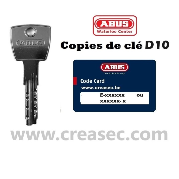 Abus D10 sleutel op code